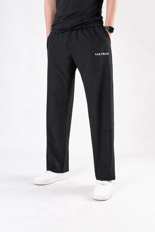black micro baggy trouser