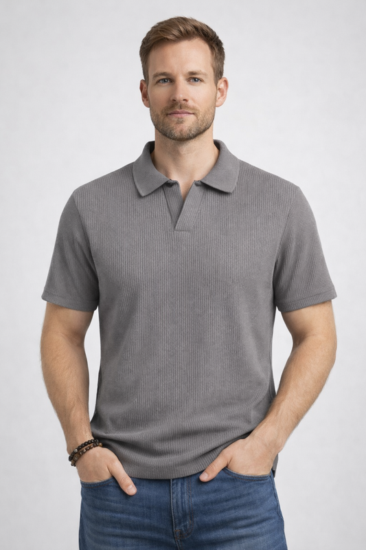 VALYRIAN V STYLE COLLAR POLO